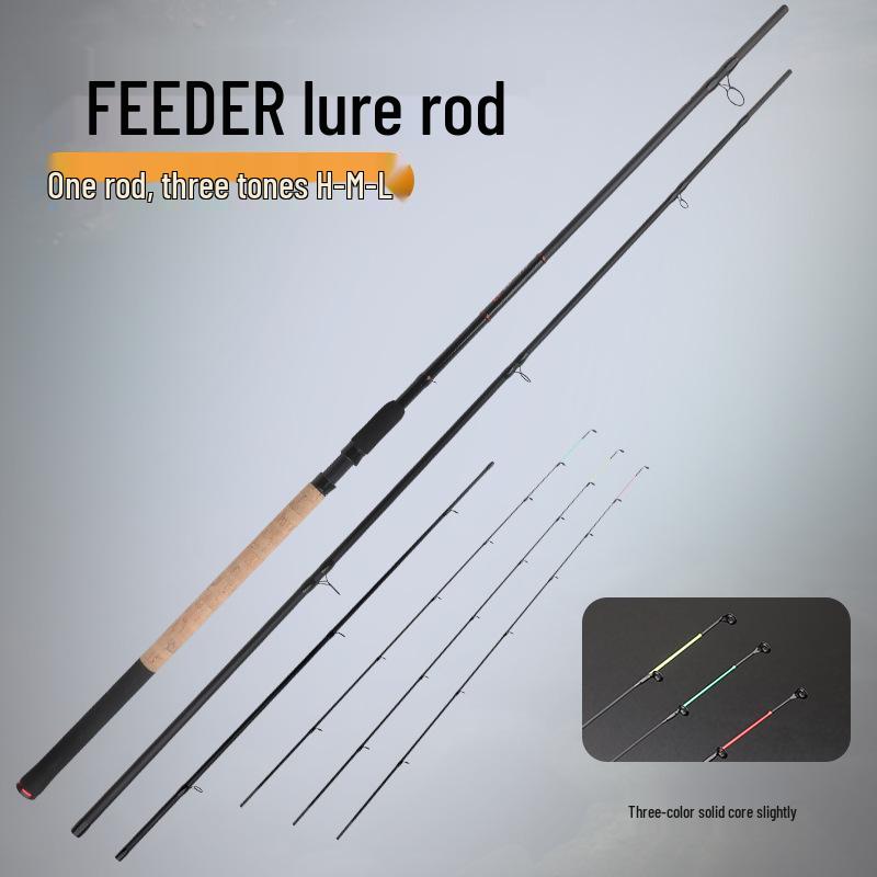 Удилище Fide Carbon с тремя вершинками - Фидерное спиннинговое удилище 3.6m Feeder