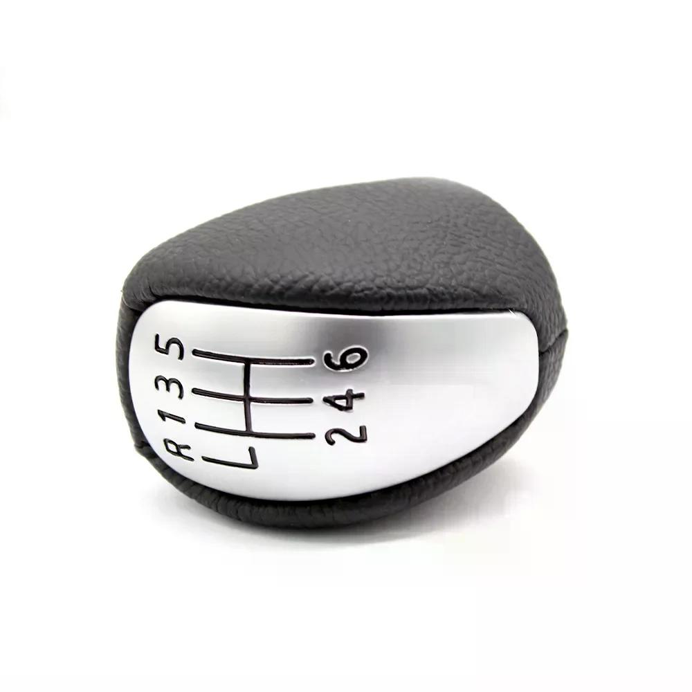 Für Renault/Laguna MK3 2007-2014 PU 6 Geschwindigkeit Manuelle Getriebe Schaltknauf Leder Hebel Shifter Hand Ball 2008 2009 2010 2011 2012 2013