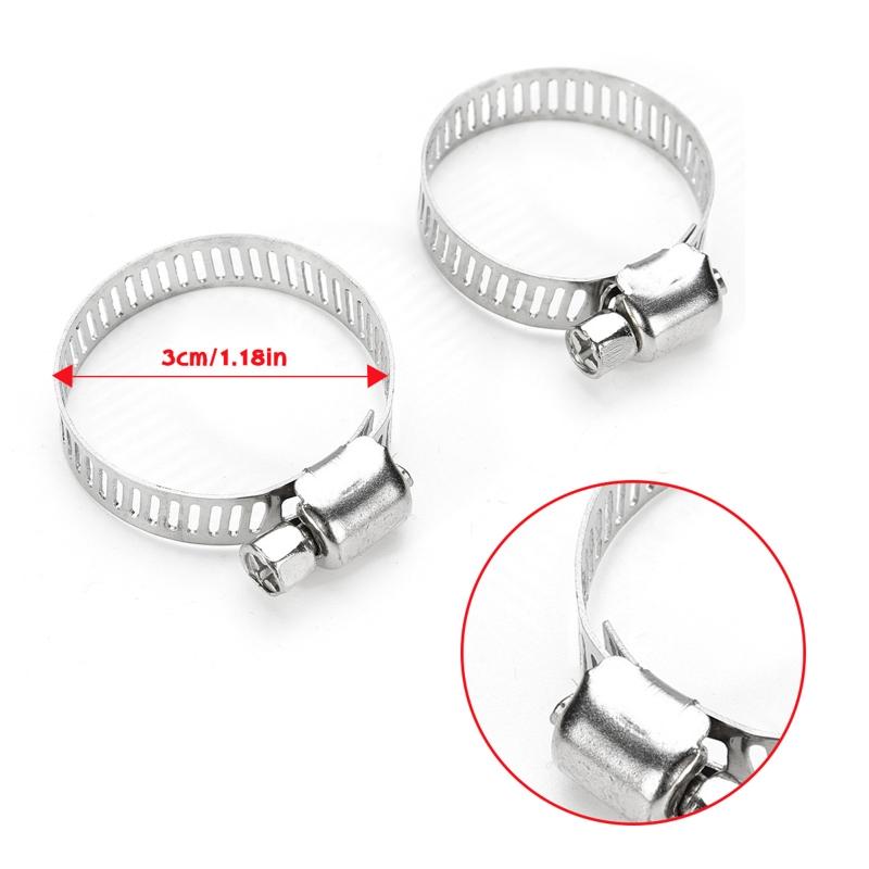 20m Air Parking Heater Exhaust Pipe for Diesel- Heater with 2 Clamps Stainless Steel Fuel for Tank Extractor Pipes Hose