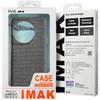 IMAK Ruiyi Series for iPhone 16 Pro Case Fabric Texture Leather+PC Phone Back Cover