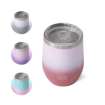 BOTTLE BOTTLE with Vacuum Keeps Hot or Stainless Steel Coffee Stylish Pink Red Gradient Tumbler, 360ml, Lid, Insulated, Cold, Cup, Gift,