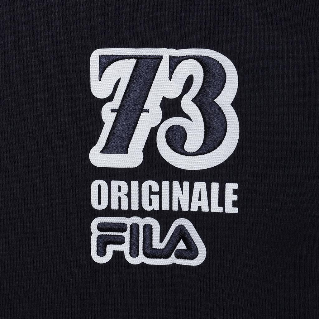 FILA Digital Logo Printed Casual Knit Pullover Sweatshirt Men sweatshirt Legendary-Blue F11M419202F-NV