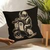 Funny Cool Skull Motorcycle Pattern 1 Pillow Case Linen Cushion Covers For Decorative Sofa Home Pillows Case Car Chair