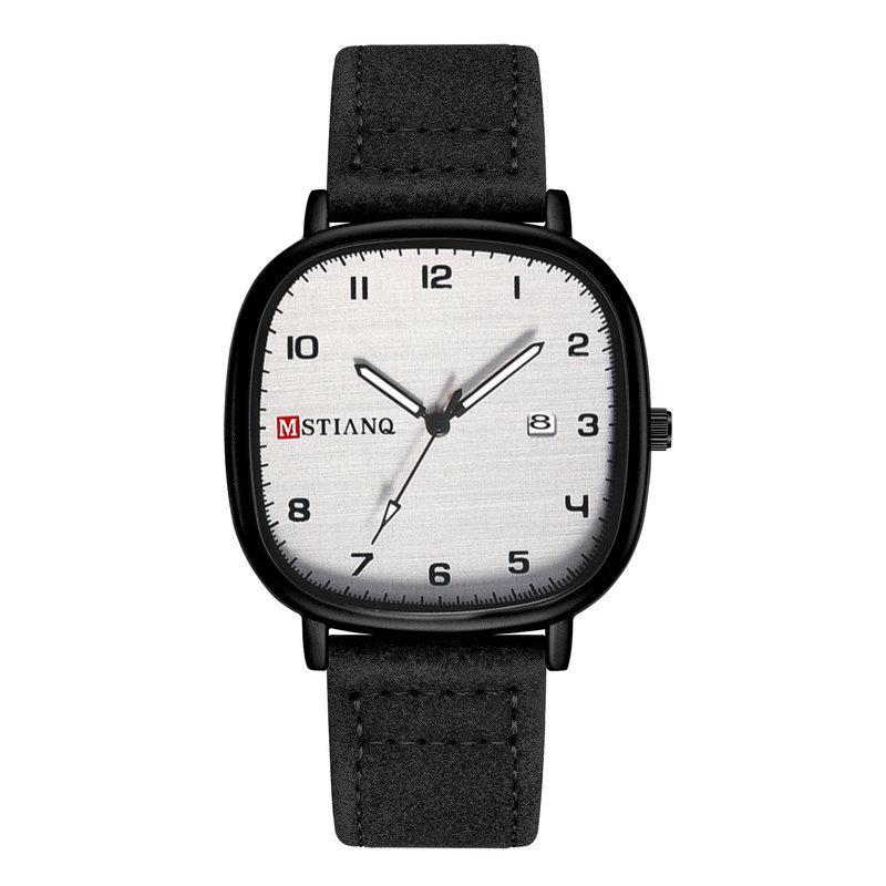 Teen Watch Men'S Trend High Value Fashion Calendar Simple Design Belt Quartz Watch Men