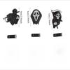 Car Vent Clip 3-piece Set Cute Skull Halloween Decoration Car Air Conditioning Vent Accessories