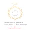 Interlocking Double Hollow Heart Thin Chain Anklet Minimal Romantic Adjustable Foot Jewelry for Women Beach Daily Accessory