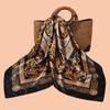 Spring and summer scarves, high-end totem printing versatile decorative scarves, headscarves, silk scarves 91 high-quality satin square scarves