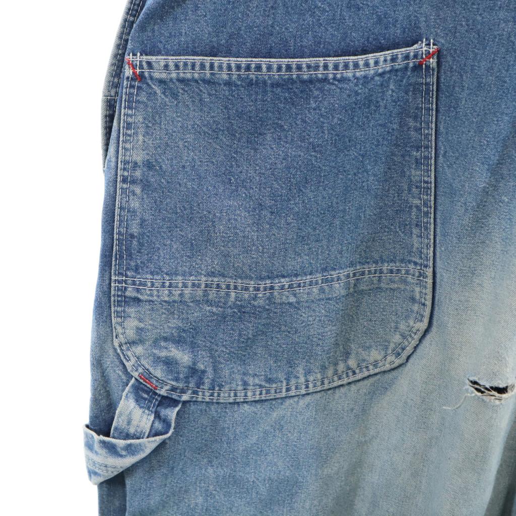 Dickies 80er Vintage Denim Latzhose W42 Washed Blue Painter Herren Gebraucht