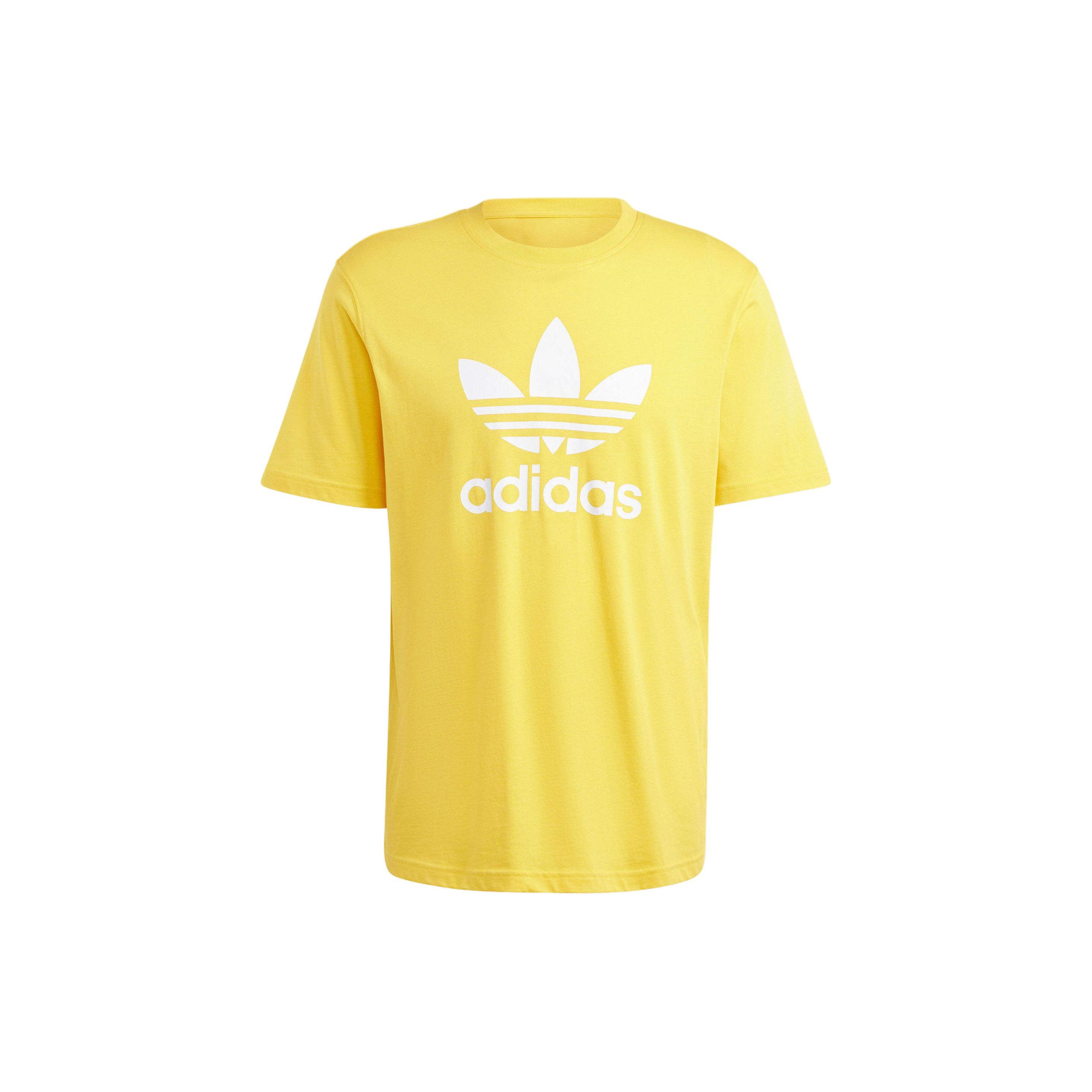 

adidas Adicolor Trefoil Tee Bold Gold Men Streetwear IR7977 S