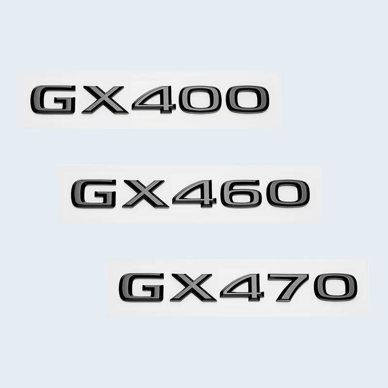 Glossy Black 3D ABS Letters Number GX400 GX460 GX470 Emblem For Lexus Car Trunk Logo Sticker Badge Accessories