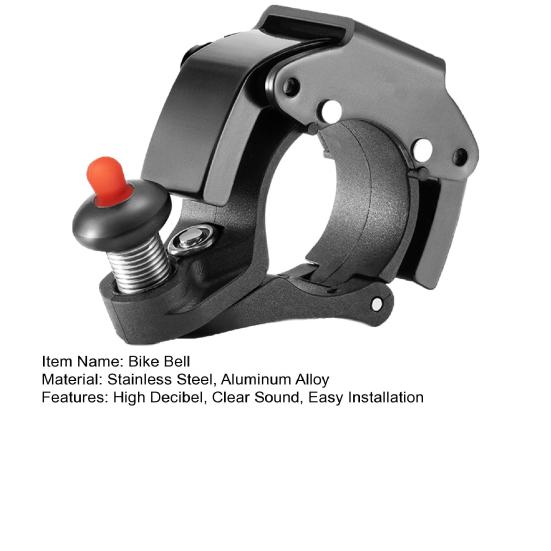 Clopoțel Bicicletă Montană Decibeli Înalți Mărime Mini Instalare Ușoară Sunet Clar de Clopoțel Alarmă Ușoară Detașabil Anti-rugină Impermeabil Bicicletă