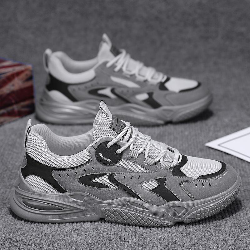 

Сетчатые туфли Daddy Shoes, мужские летние повседневные туфли с толстой подошвой, дышащие, молодежные спортивные туфли 41