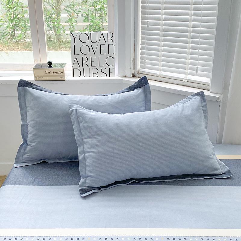 Cotton Pillowcases: Pure Cotton, Simple Style for Home, Dorms, Single & Double Rooms (Single/Pair)
