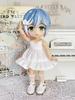 Obitsu 11 OB11 Size Outfit for Obitsu Doll 11cm Dress with Suspender Cute and 5 Colors Body, One-Piece Skirt, Simple, (White)
