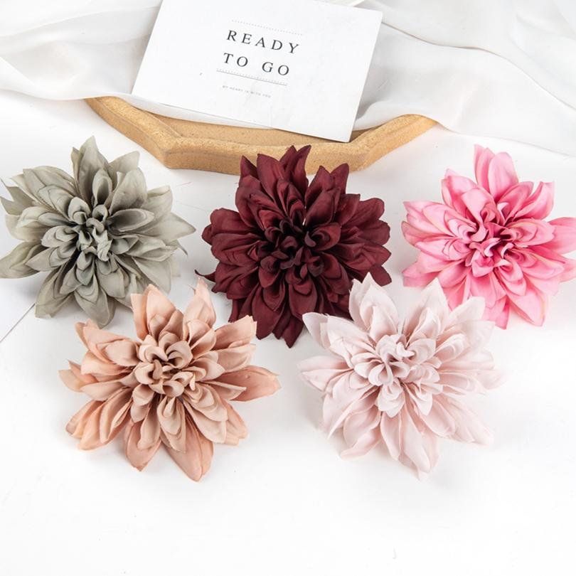 30/50pcs Artificial Flowers Silk Gerbera Home Festival Party Outdoor Garden Decor Scrapbook Diy Candy Box Wedding Bouquet Cheap