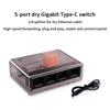 1000Mbps 5 Port Ethernet Switch Gigabit Ethernet Smart Switcher Rj45 Hub Internet Splitter For Router Pc Lan Full/Half Duplex