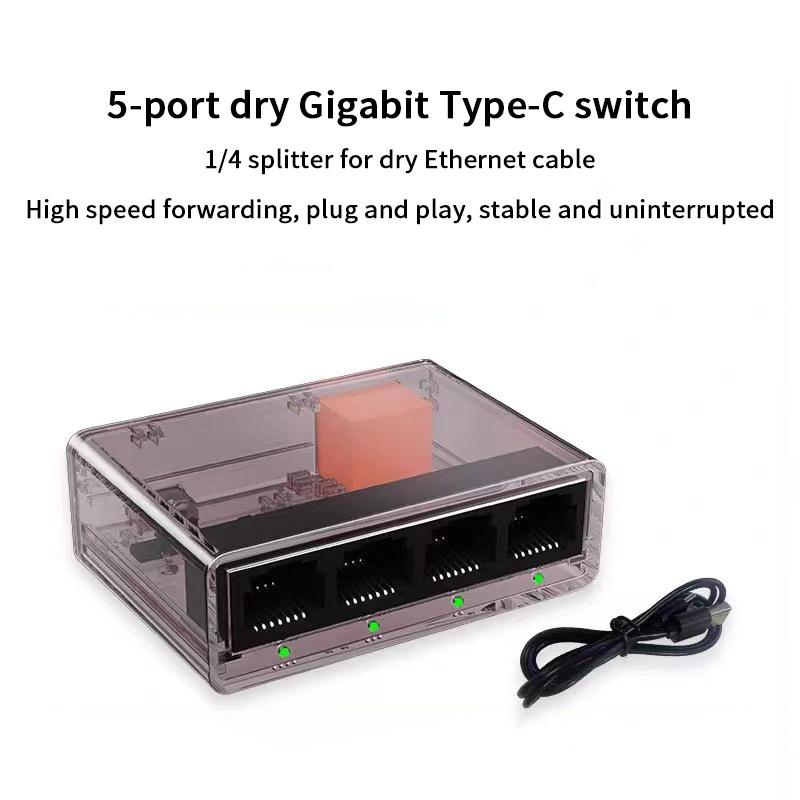 1000Mbps 5 Port Ethernet Switch Gigabit Ethernet Smart Switcher Rj45 Hub Internet Splitter For Router Pc Lan Full/Half Duplex