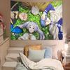 Hot Japan Anime Frieren Anime Tapestry Hanging Tarot Hippie Wall Rugs Dorm Home Decor