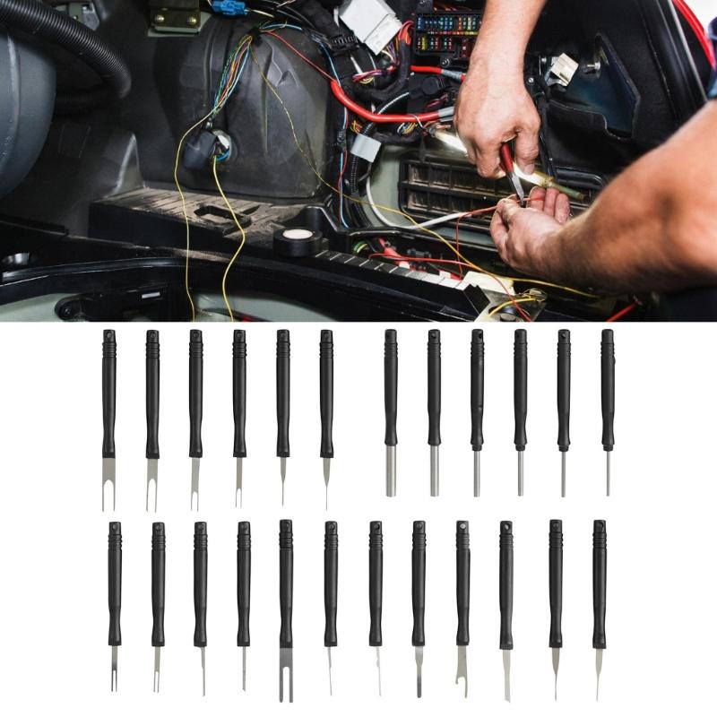 Multipurpose Automotive Terminal Removal Set, Electrical Pin Extractor Release Puller Kit Tool for Car Connector Service