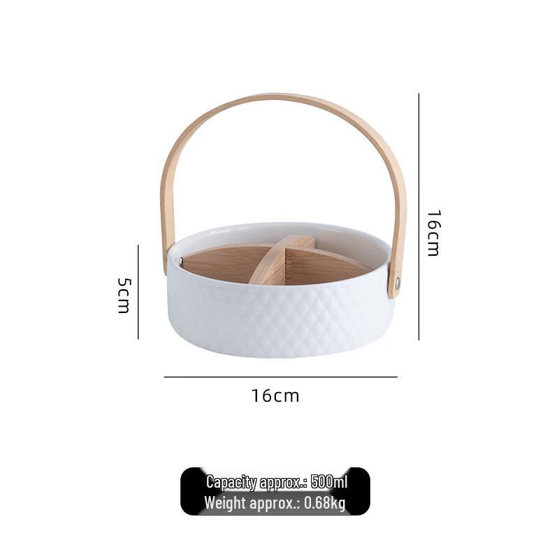 Ceramic Handled Snack & Fruit Platter