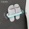Shoe Rack Perforated Free No Floor Space Adhesive Type White/blue/ Storage Tools Shoe Shelf Simple Household Use