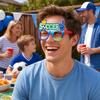 Football Glasses, Soccer Themed Decorative Glasses, Lightweight Paper Frame Party Props, for Fan Gatherings And Team Building