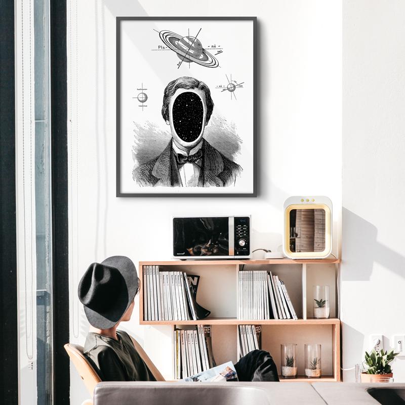 Poster Portrait Man Space