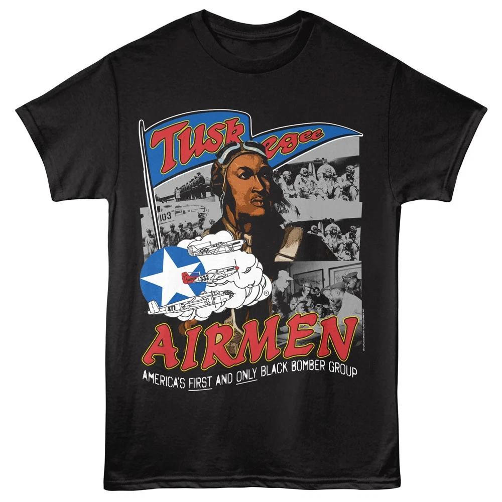 Tuskegee Airmen America s First And Only Black Bomber Group Men s T shirt L