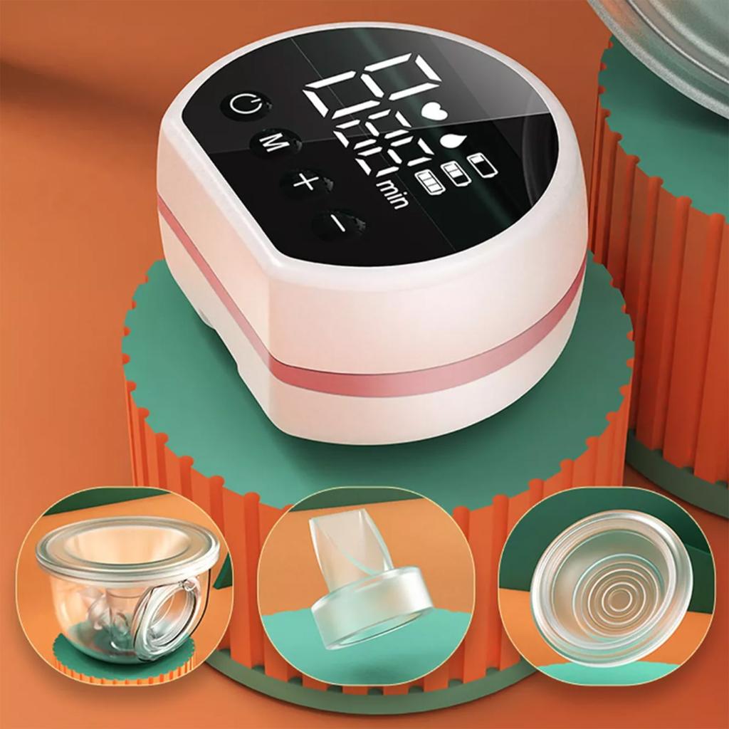 Elektrische Tragbare Milchpumpe Freihändig Geräuscharm 3 Modi 9 Stufen Leistungsstarke Saugkraft LED-Bildschirm