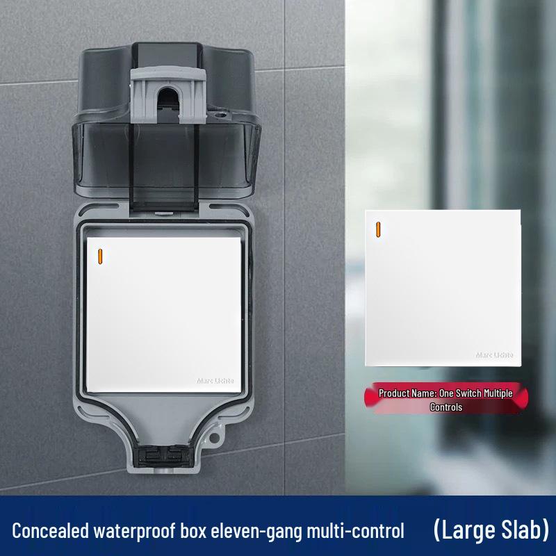 IP66 Wasserdichter Doppel-Steuerschalter mit Spritzwasserschutz-Abdeckung für den Außenbereich, Wandmontage Typ 86 Zwei-fach/Drei-fach.