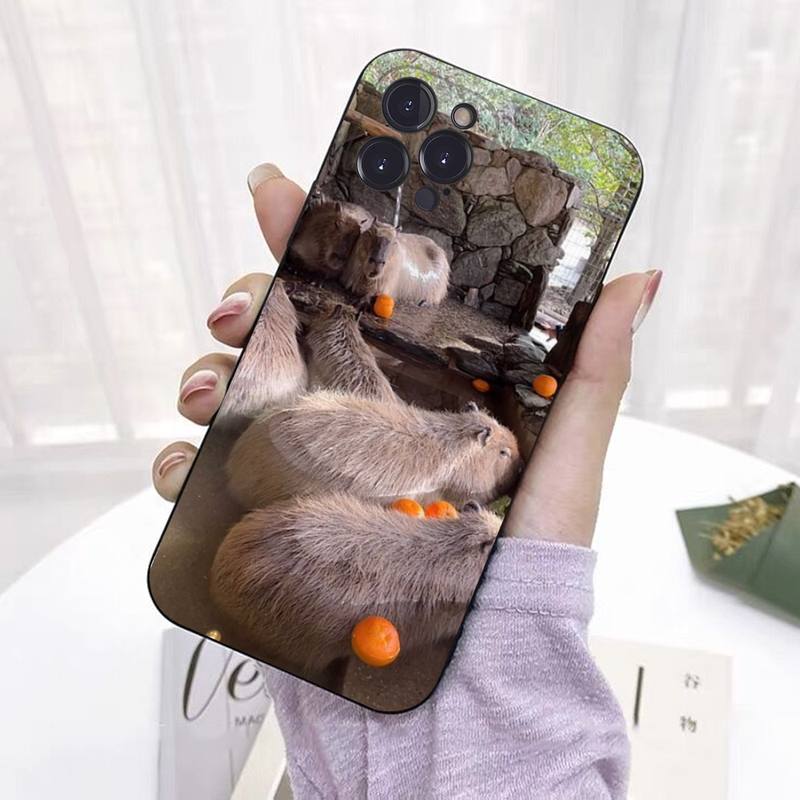 

Чехол для мобильного телефона Animal Funny Capybara Bg для iPhone 8 7 6 6S Plus X SE 2020 XR XS 14 11 12 13 Mini Pro Max For 6plus or 6s plus