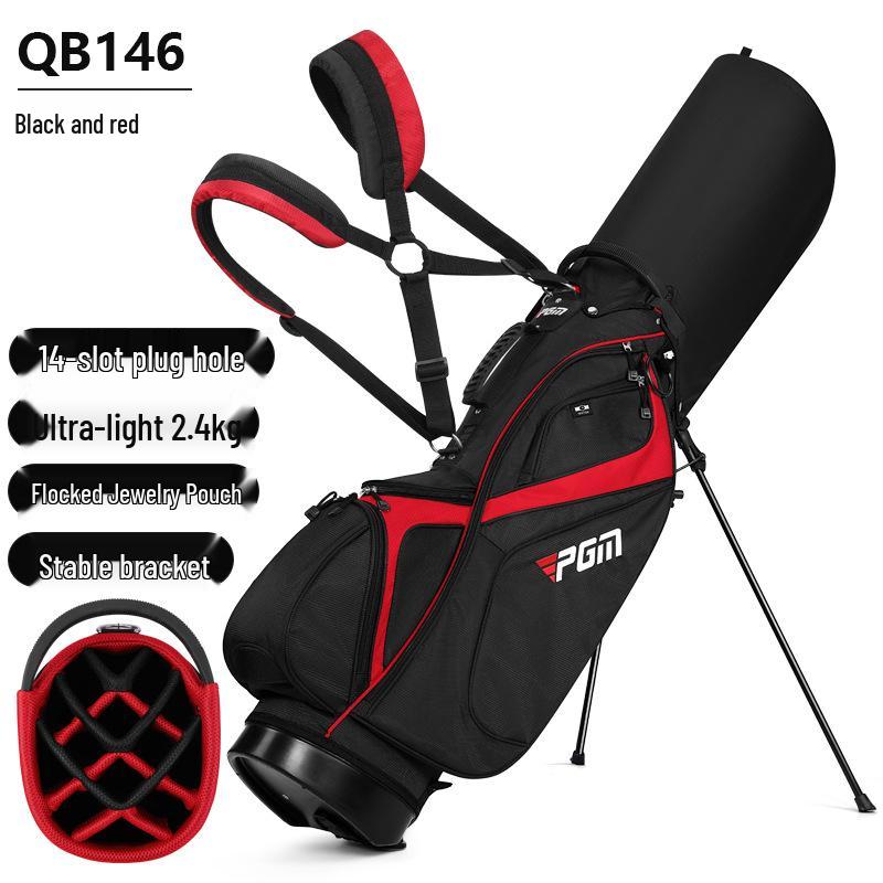 PGM Golf Stand Bag: Unisex, 14-Slot, Double Straps, Lightweight & Portable.