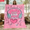 K-POP Print Blanket.Warm and Comfortable Flannel,Bedroom,Sofa,Bed,Chair,Gift,Picnics,Trip, Camp,Blankets.
