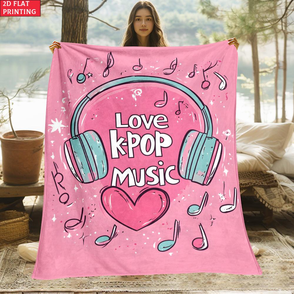K-POP Print Blanket.Warm and Comfortable Flannel,Bedroom,Sofa,Bed,Chair,Gift,Picnics,Trip, Camp,Blankets.
