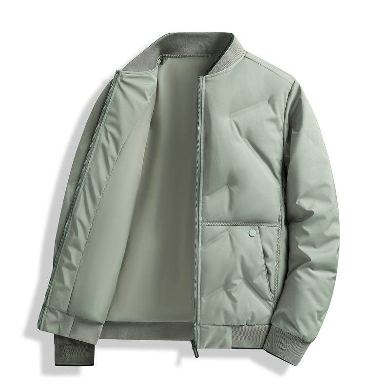 

Мужские пуховики однотонных цветов для зимы, теплые куртки с хлопковой подкладкой, повседневные пальто и для модных мужчин 5XL светло-зеленый