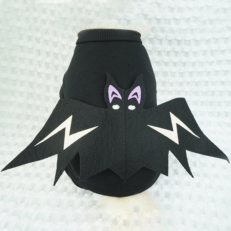 Bat Wings Costume For Dog Glow In The Dark Cute Puppy Cat Dress Up Costume Breathable Bat Wings Dog Clothes For Halloween Party