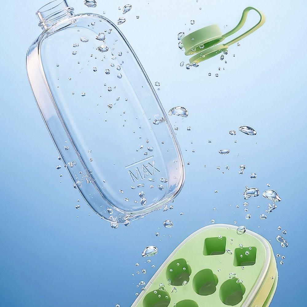 Press Type Ice Cube Water Bottle 2 in 1 Ice Cube Molds Easy To Clean Ice Maker  Bar