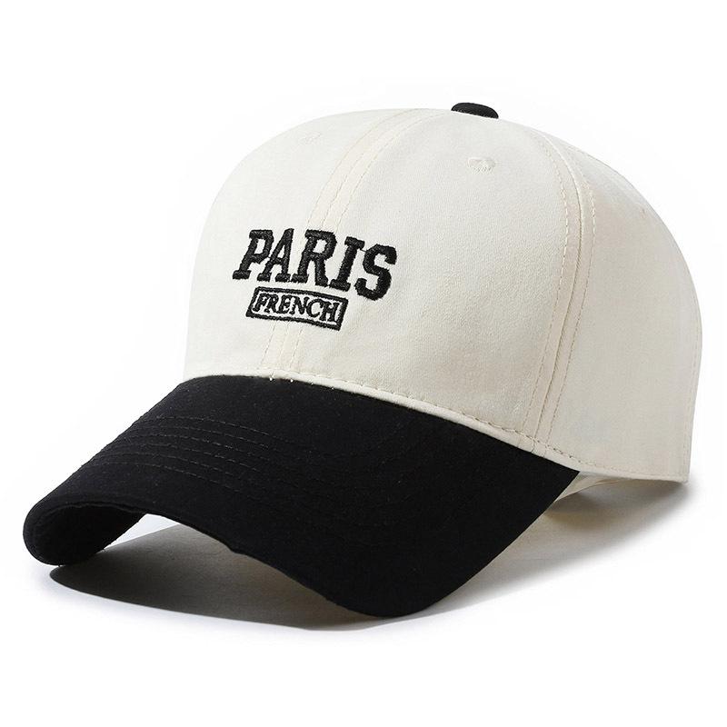 Șapcă de baseball de culoare contrastantă șapcă brodata cu litere de primăvară, toamnă, vară, în aer liber, pălărie sport pentru bărbați, pălărie cu protecție solară, șapcă Panama coadă de cal