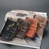 Men's Luxury PU Leather Wallet - Short Chain Design Card Holder, Classic Retro Purse ( Brand)