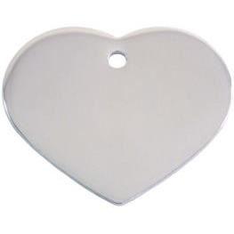 Big 4X3Cm De Coeur Argenté