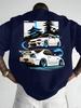 JDM Sportwagen Grafik T-Shirt für Unisex Atmungsaktiv 100% Baumwolle Perfekt für Sommer Streetwear und Japanische Autokultur Vibe