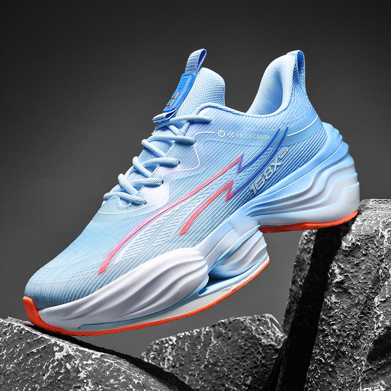 Men's Running Shoes High Quality Outdoor Marathon Soft Sole Cushioning Training Jogging Sneakers Mesh Lace-up Sports Shoes for Men