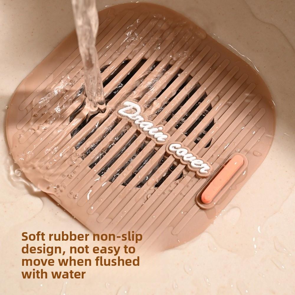 Silicone Sewer Floor Drain Cover Reusable Thickened Floor Drain Sticker Drainage Anti-blocking Shower Drain Cover
