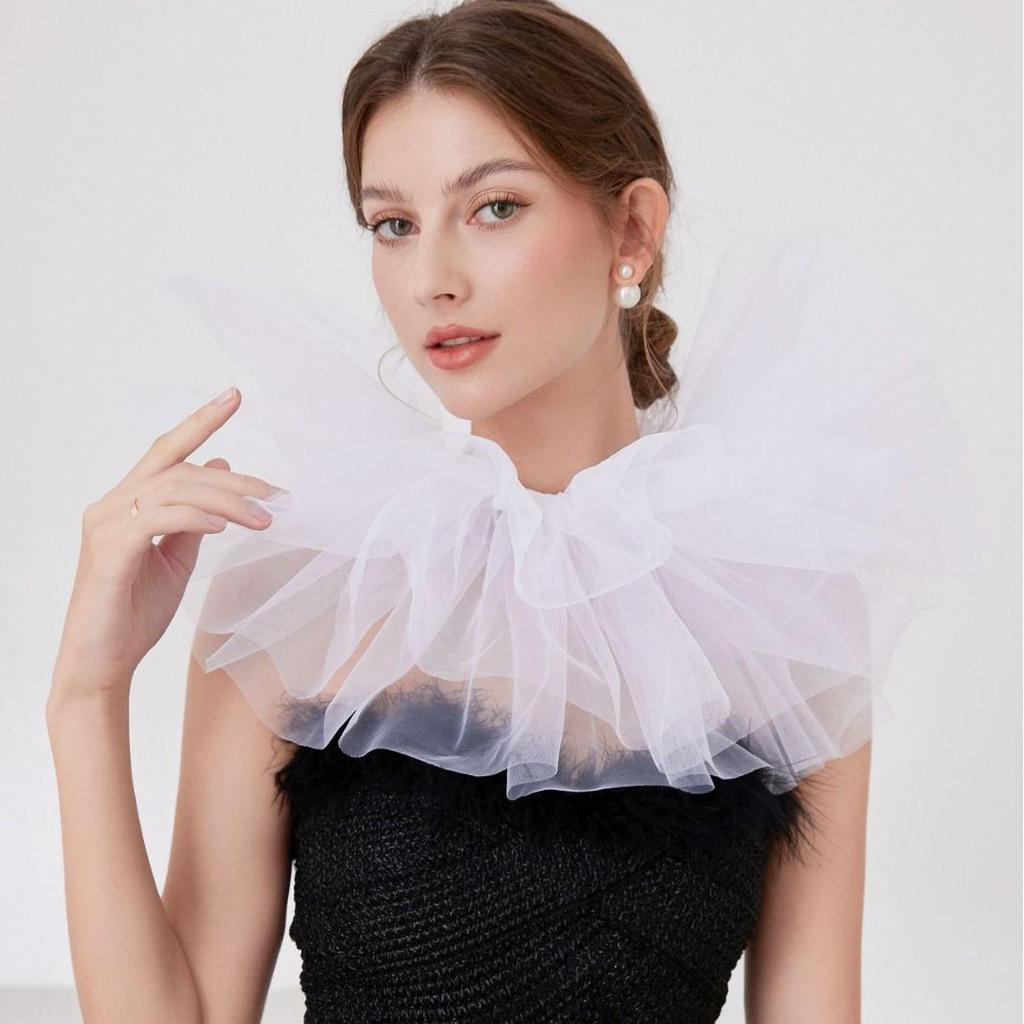 Victorian Jester Tulle Collar for Halloween or Easter Photography