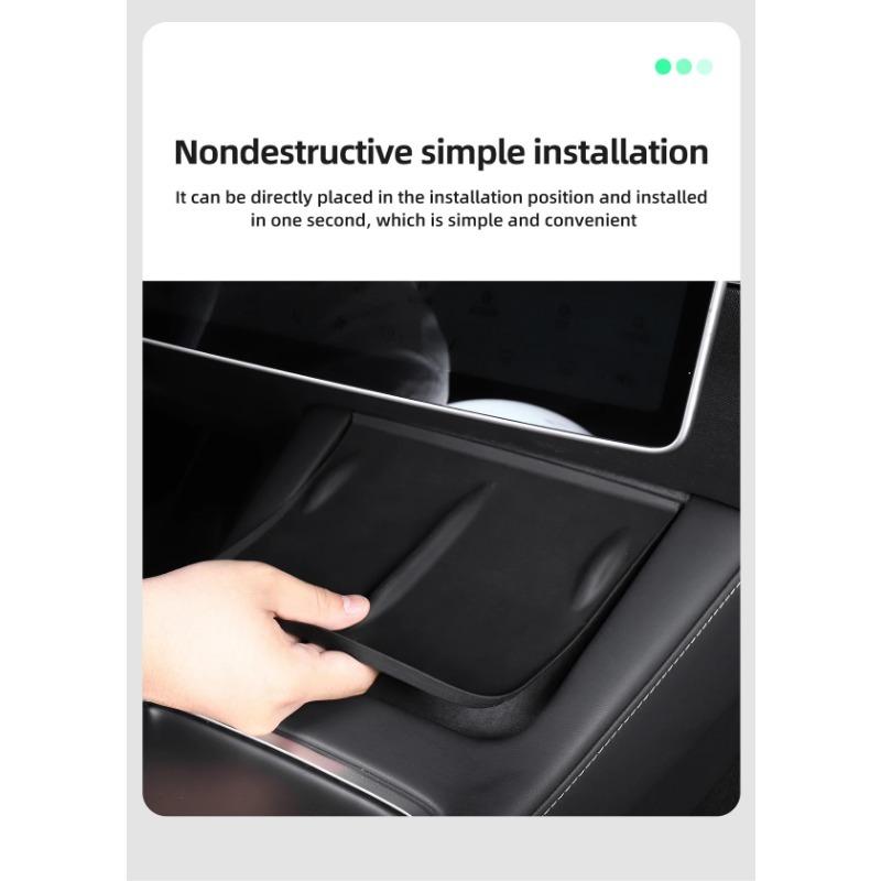 Podkładka ładująca bezprzewodowa do Tesla Model 3 Y i Highland 2024 2023 2022 Akcesoria Organizer konsoli środkowej Stacja ładowania Maty