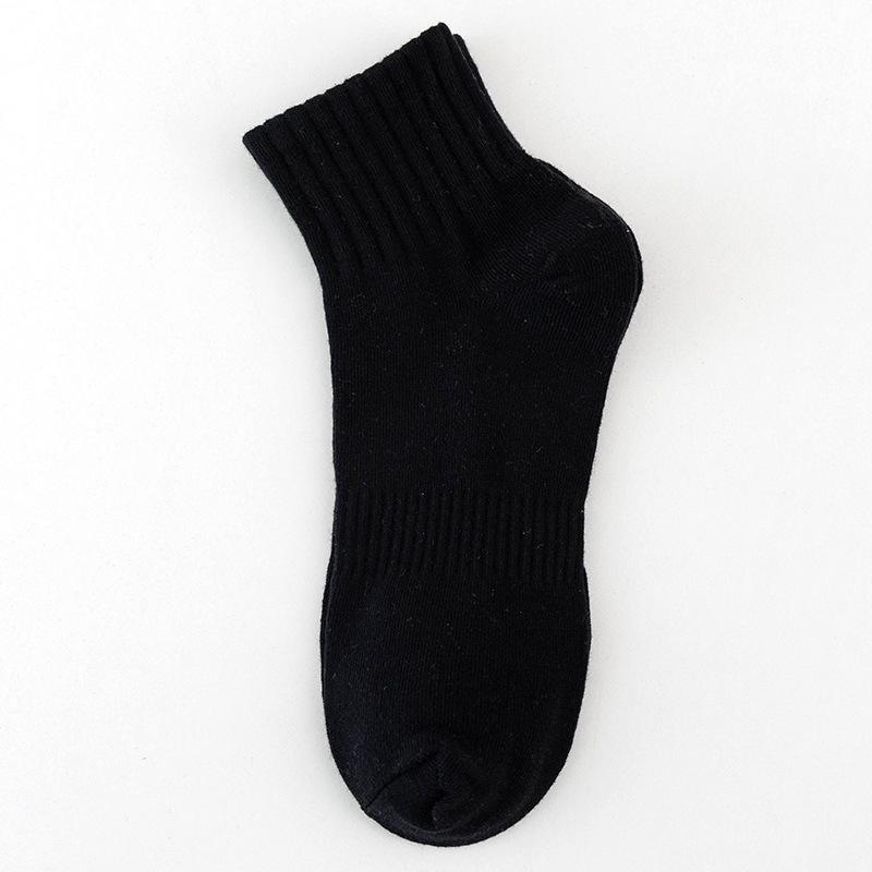 Zhuji Herrensocken aus reiner Baumwolle, einfarbig, mittelgroße Schlauchsocken aus Baumwolle, japanisches Deodorant, Basketball-Sportsocken, Laufsocken