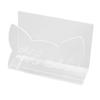 Cat Shaped Acrylic Mail Organizer Office Home Desktop Letter Storage Stand Document Holder