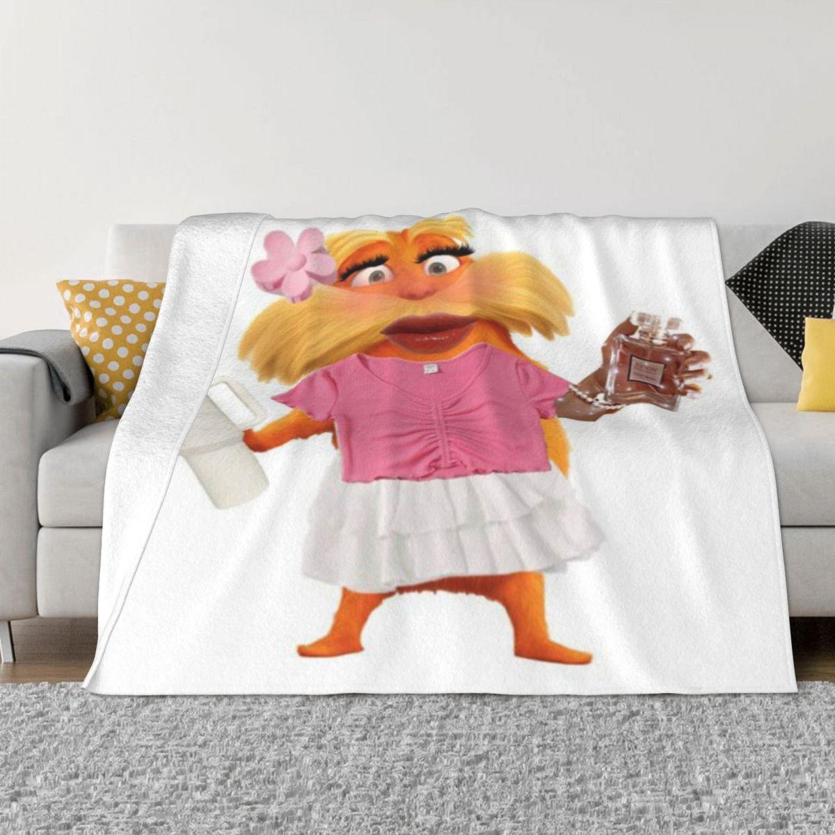 

Preppy Lorax Custom Travel An Ultra-Soft Micro Fleece Blanket 30x40in