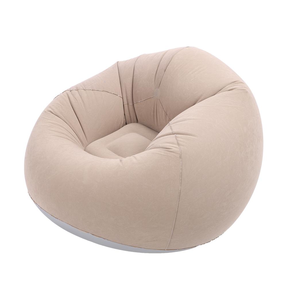 Aufblasbarer Stuhl Faltbar Tragbar Verdickt Stabile Unterstützung Aufblasbare Couch für Outdoor Camping Grau