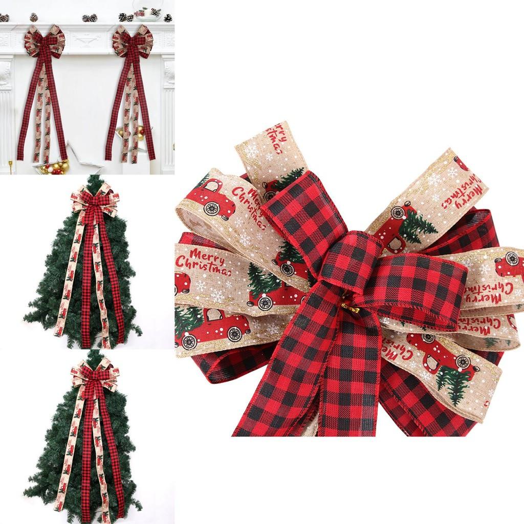 Luxurious Large Fabric Christmas Bow For Tree Adornment And Party Essentials